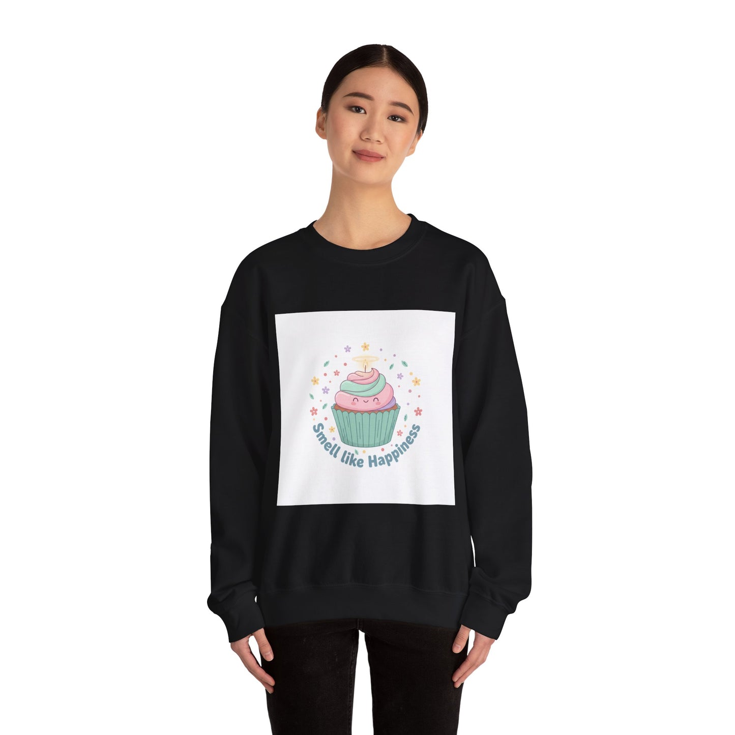 Smell Like Happiness cupcake sweatshirt
