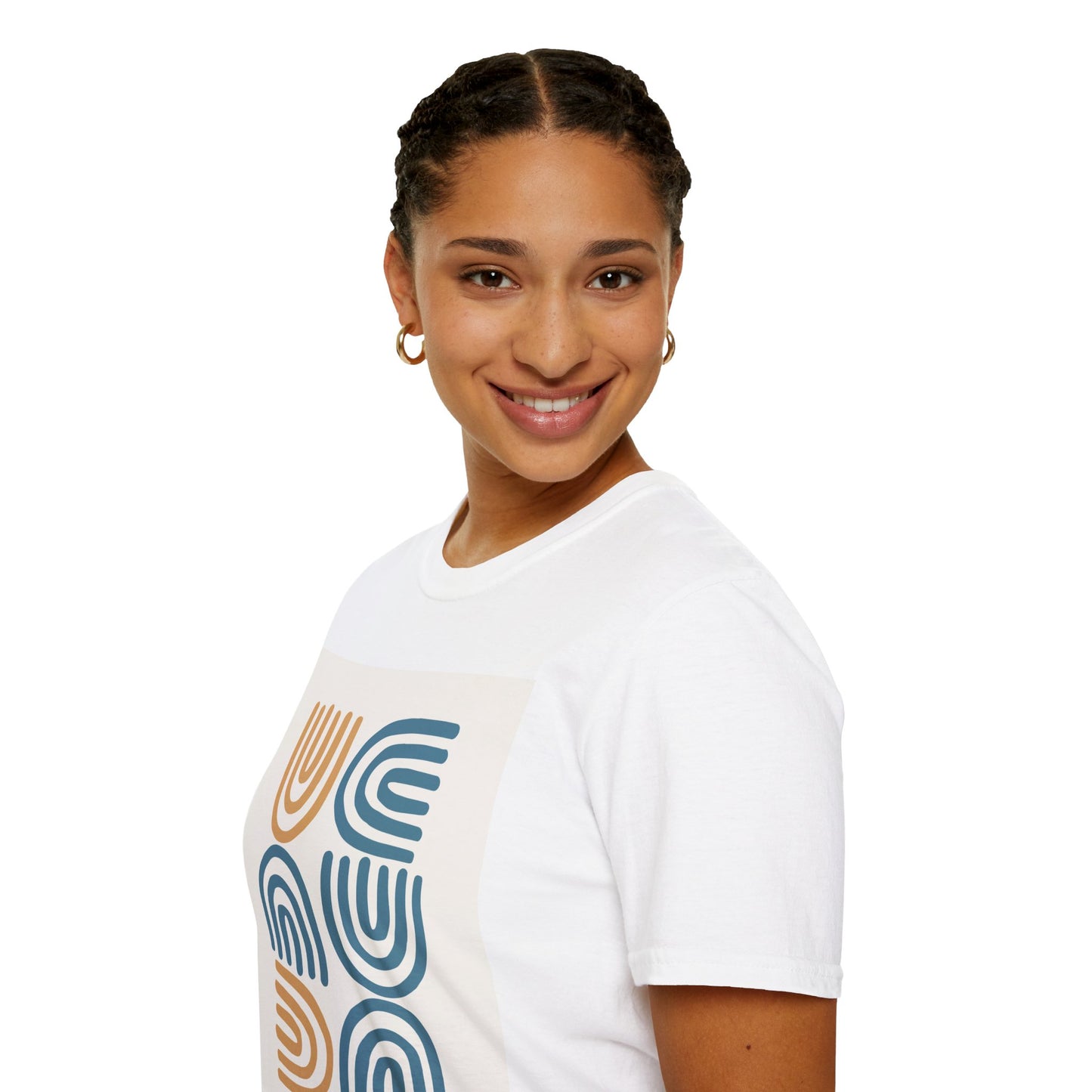 Retro Abstract Arches T-Shirt — Minimal Boho Graphic Tee
