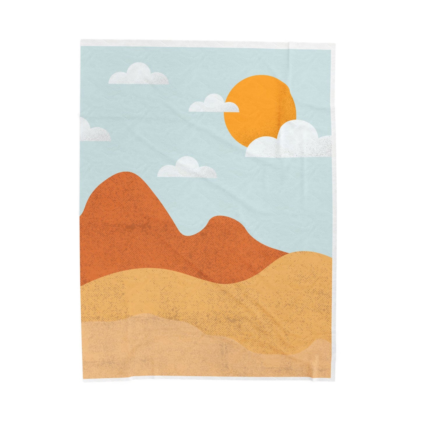 Abstract Desert Sunset Plush Blanket