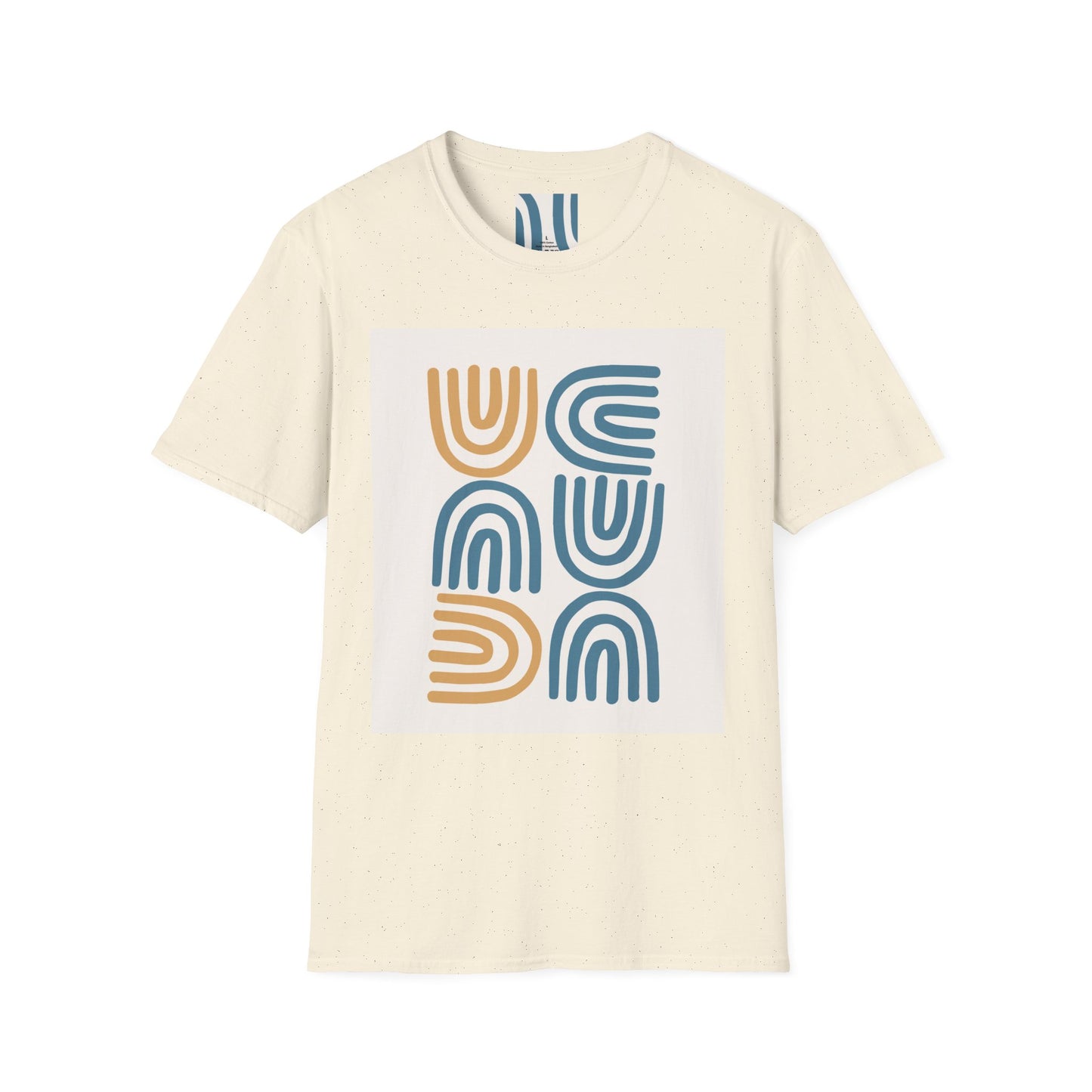 Retro Abstract Arches T-Shirt — Minimal Boho Graphic Tee