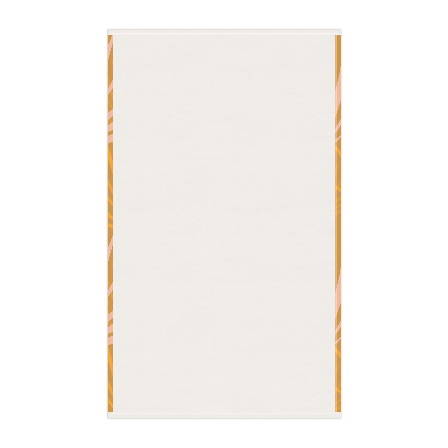 Palm Leaf Pattern Tea Towel — Warm Mustard Kitchen Linen