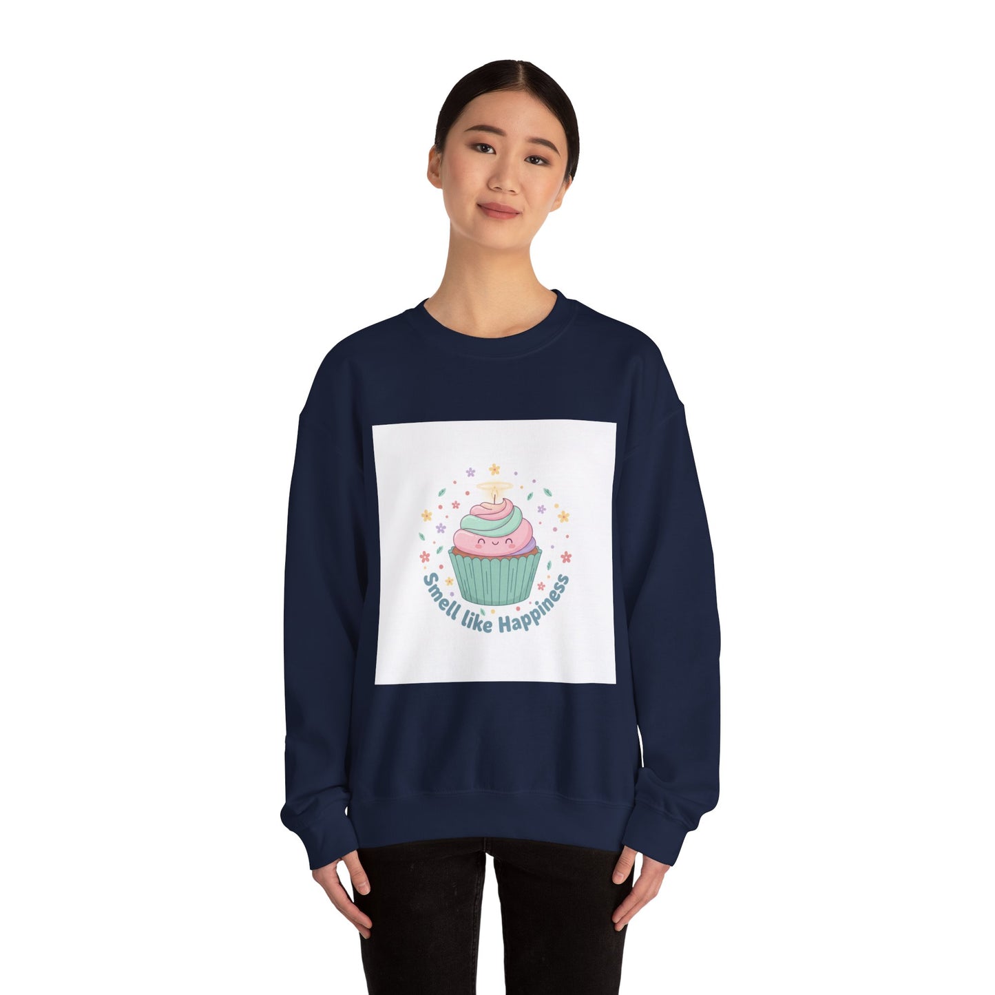 Smell Like Happiness cupcake sweatshirt