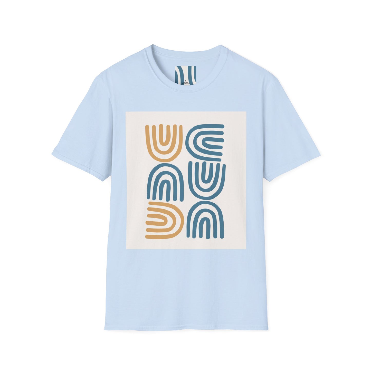 Retro Abstract Arches T-Shirt — Minimal Boho Graphic Tee