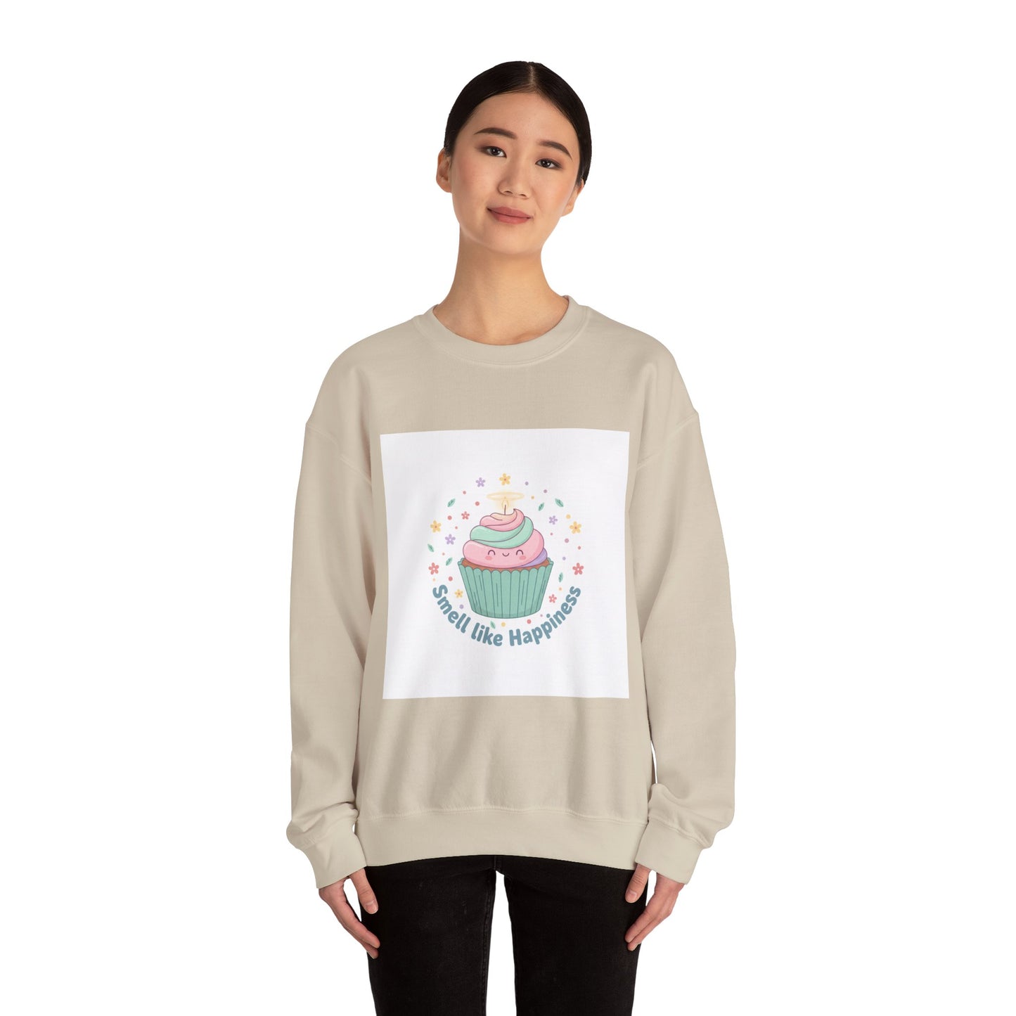 Smell Like Happiness cupcake sweatshirt