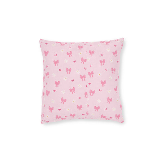 Square Pillow - Pink Back
